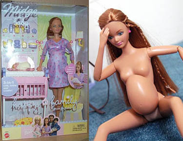 No filme da Barbie vemos a Midge, Barbie gravida que causou grande pol